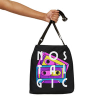 Retro Cassette Tapes NOSTALGIC Adjustable Tote Bag - Kate Burton Company