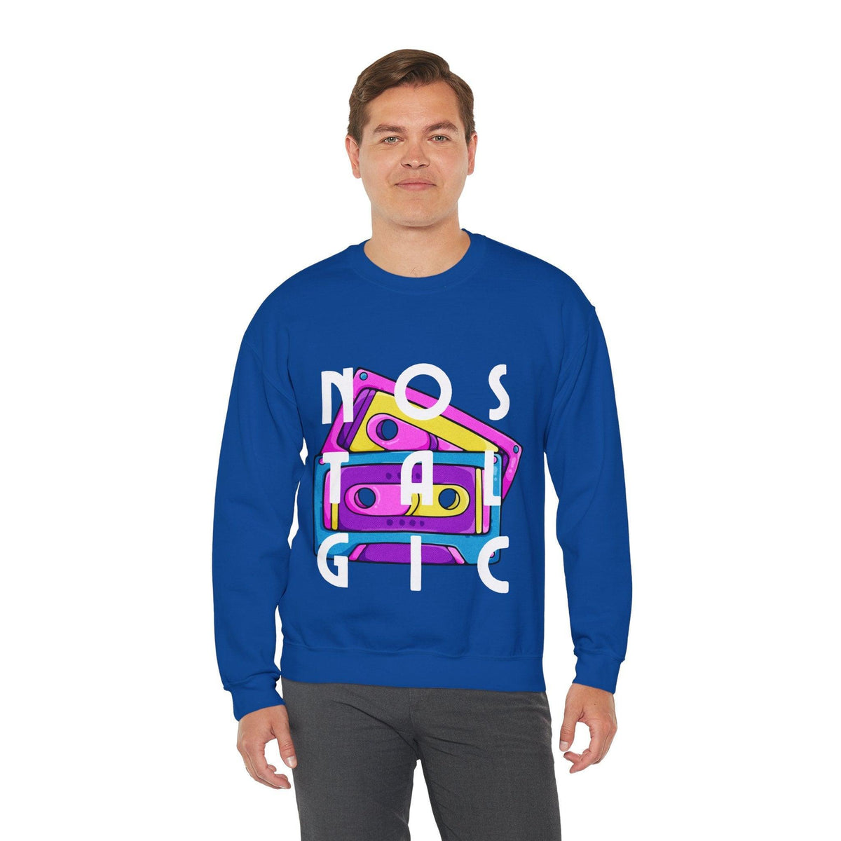 Retro Cassette Tapes NOSTALGIC Unisex Heavy Blend™ Crewneck Sweatshirt - Kate Burton Company