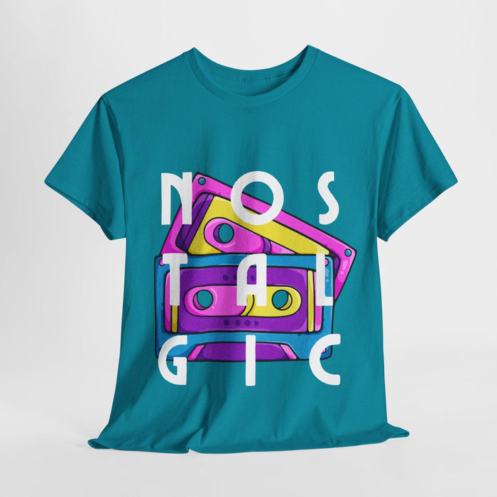 Retro Cassette Tapes NOSTALGIC Unisex Heavy Cotton Tee - Kate Burton Company