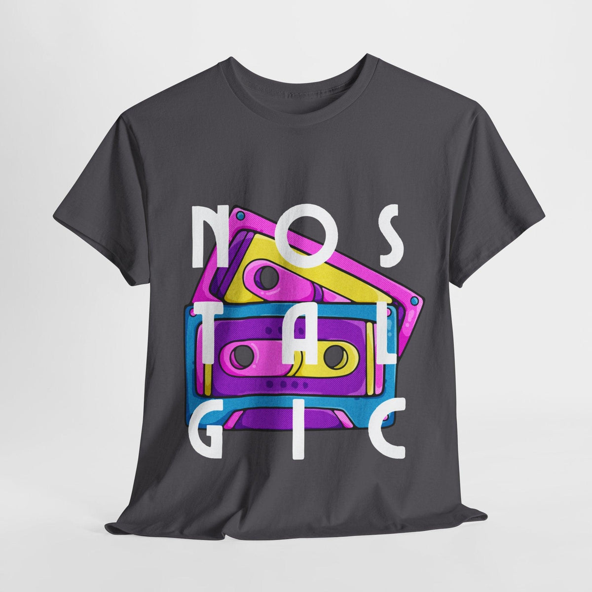 Retro Cassette Tapes NOSTALGIC Unisex Heavy Cotton Tee - Kate Burton Company