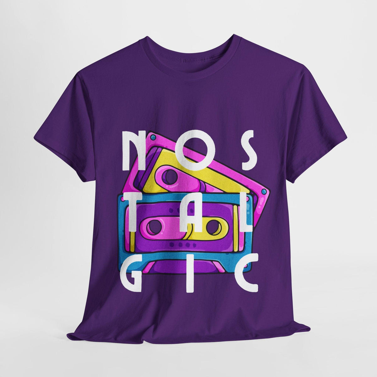 Retro Cassette Tapes NOSTALGIC Unisex Heavy Cotton Tee - Kate Burton Company