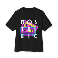 Retro Cassette Tapes NOSTALGIC Unisex Oversized Boxy Tee - Kate Burton Company